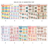 2026 Hobonichi Cousin A5 Yearly view Stickers| Japanese and English Version | Year at glance Stickers| Cousin A5 #HB-YG-ROUND