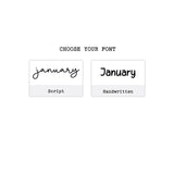 2026 Hobonichi Weeks Yearly view Stickers// Year at glance Stickers // #HW-YG-MAIN