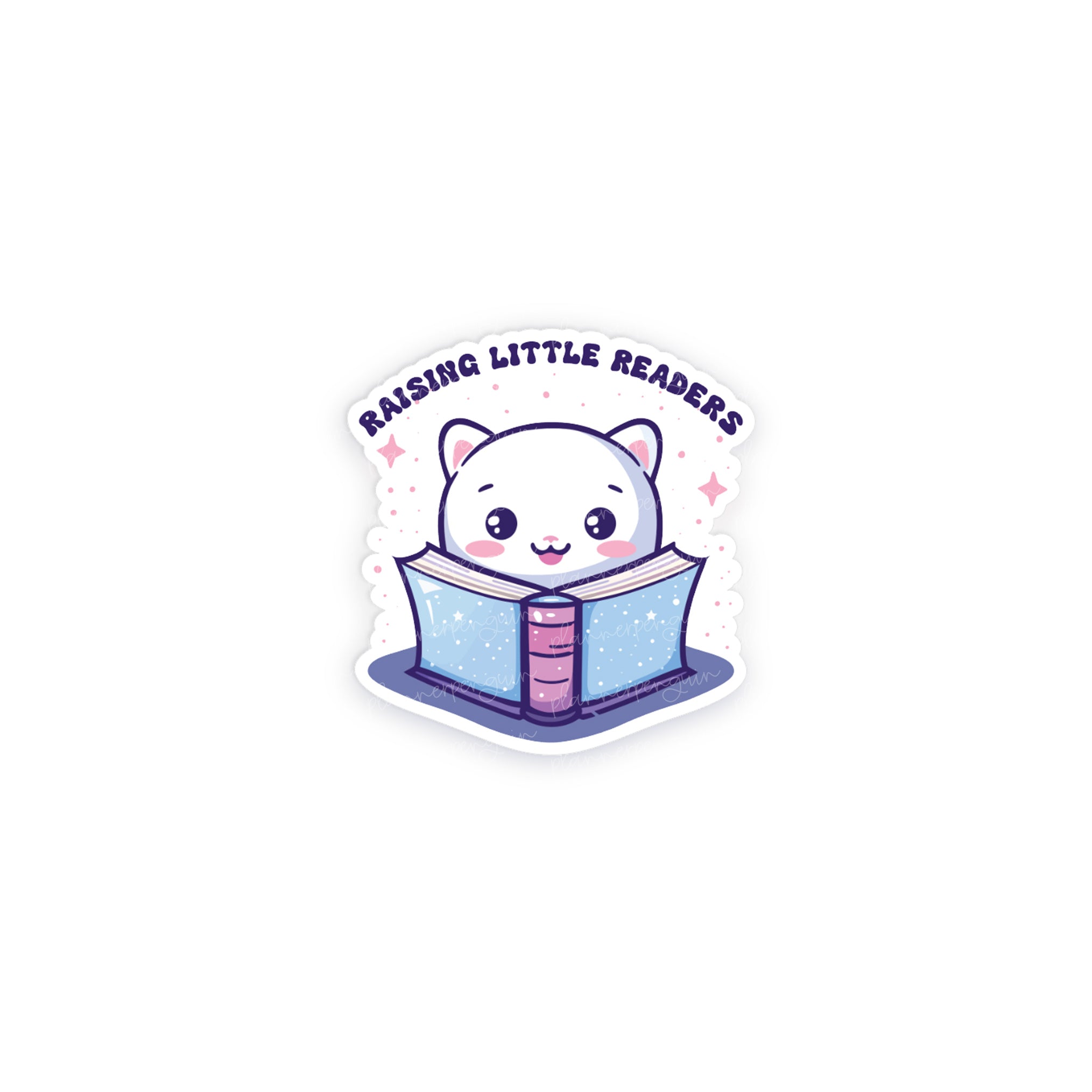 Raising Little Readers Vinyl Die Cut Sticker
