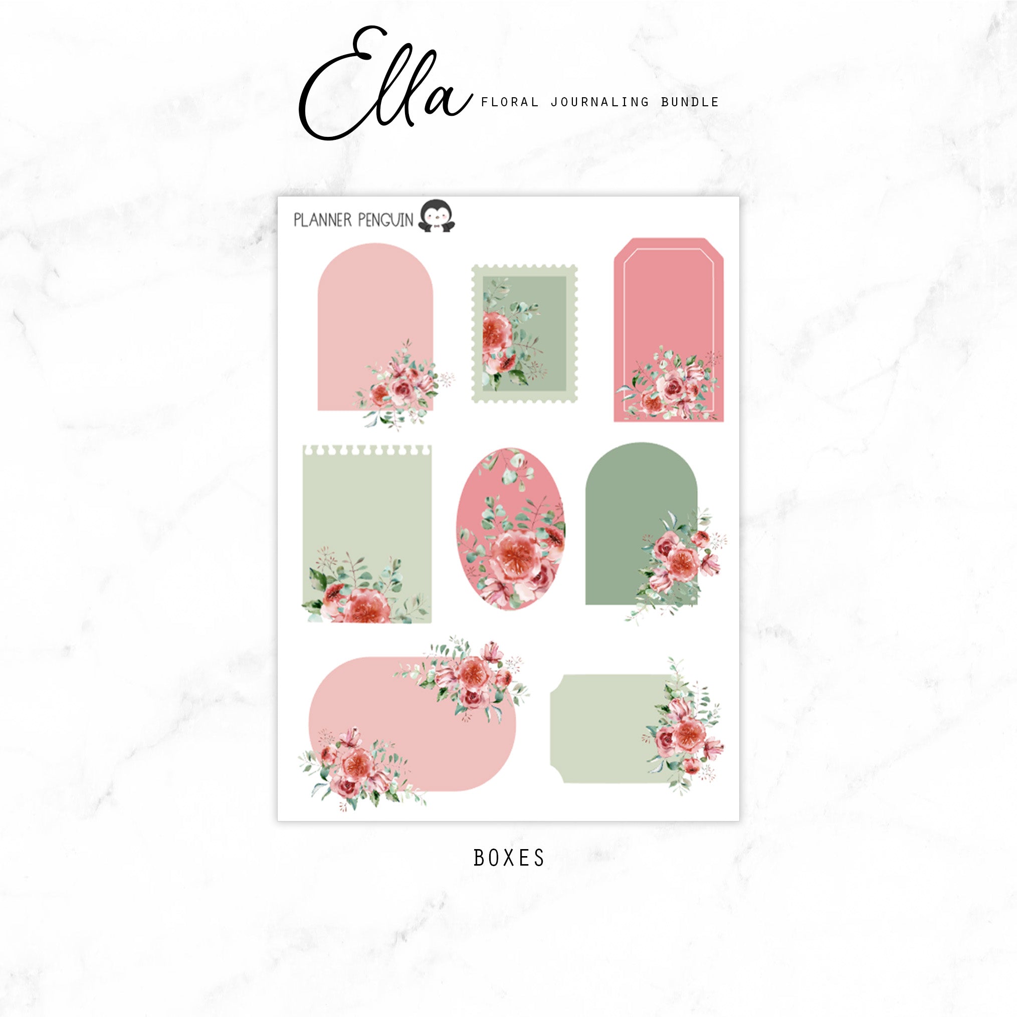 Ella Floral Journaling Bundle | #FB-01