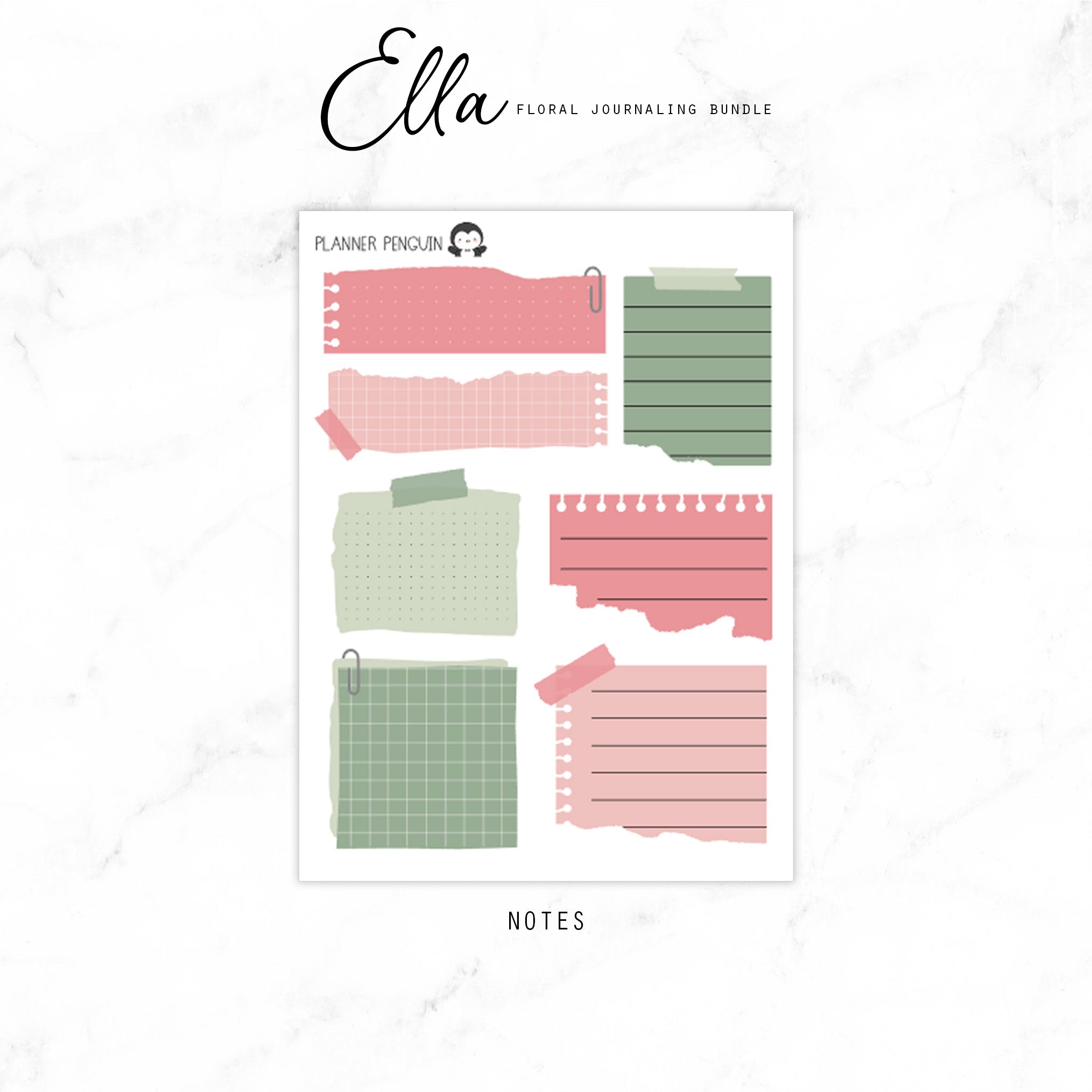 Ella Floral Journaling Bundle | #FB-01