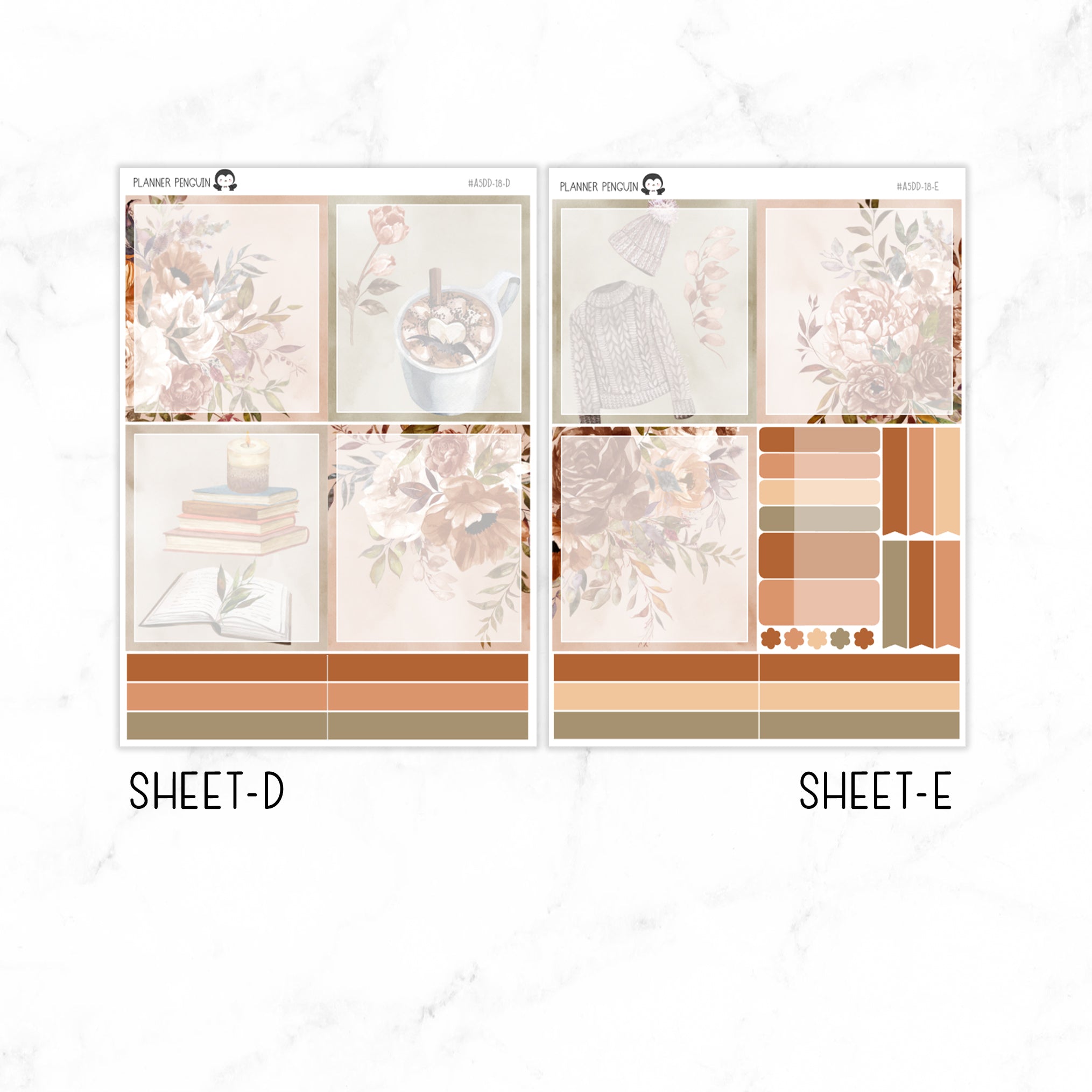 Autumn Garden A5 Daily Duo Sticker Kit