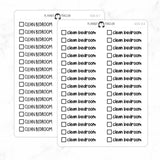 Clean Bedroom Checkbox Text Stickers
