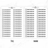 Clean Bedroom Checkbox Text Stickers