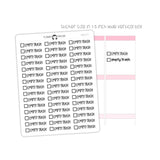 Empty Trash Checkbox Text Stickers
