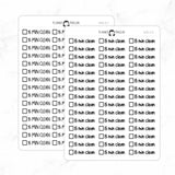 15 Min Clean Checkbox Text Stickers