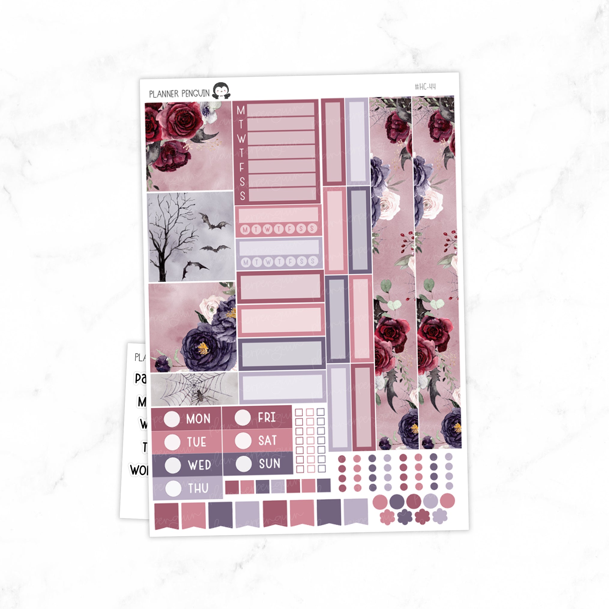 Wicked Halloween Hobonichi Cousin A5 Weekly Sticker Kit // #HC-44