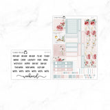 Beautiful Winter Hobonichi Cousin A5 Weekly Sticker Kit // #HC-50