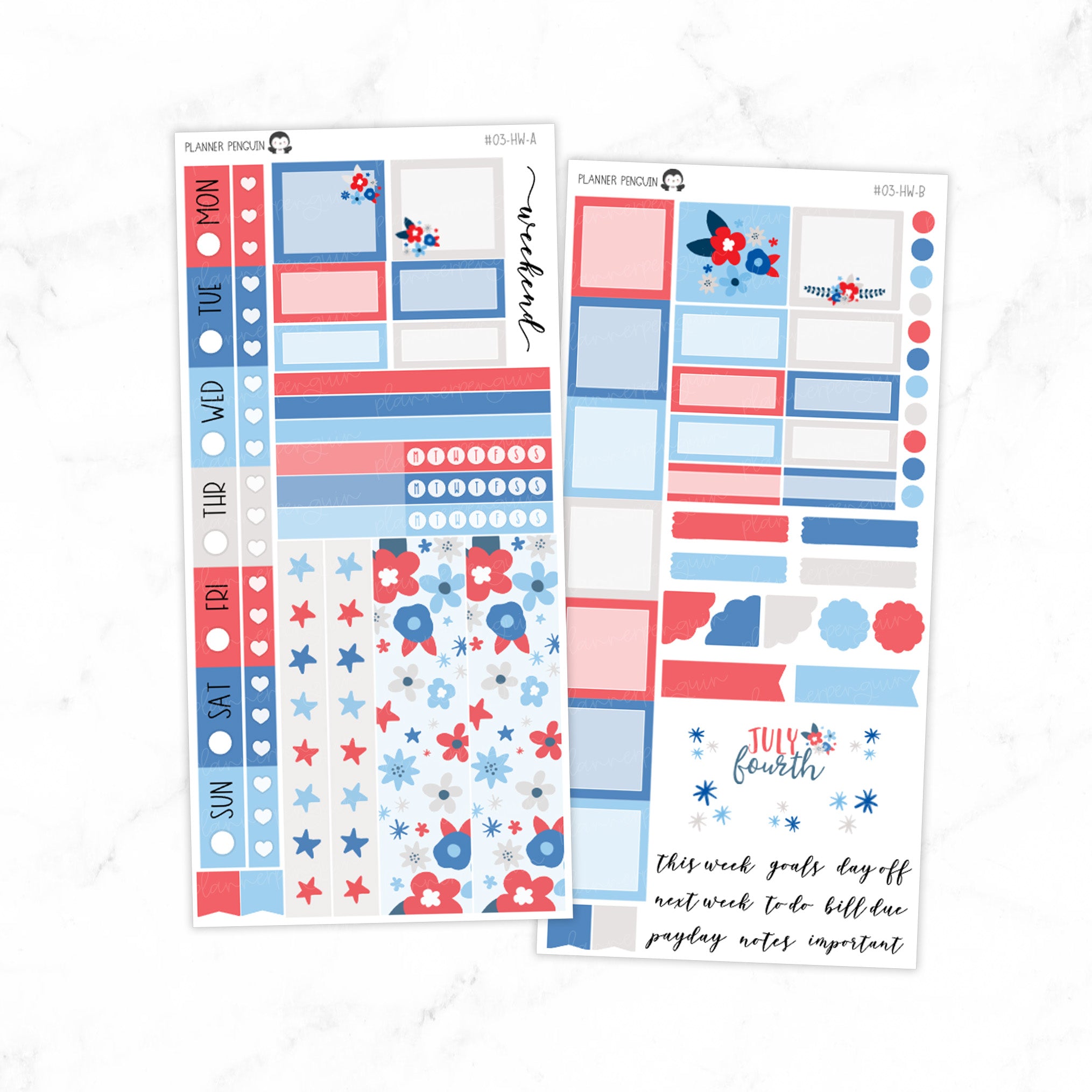 July Fourth Hobonichi Weeks kit