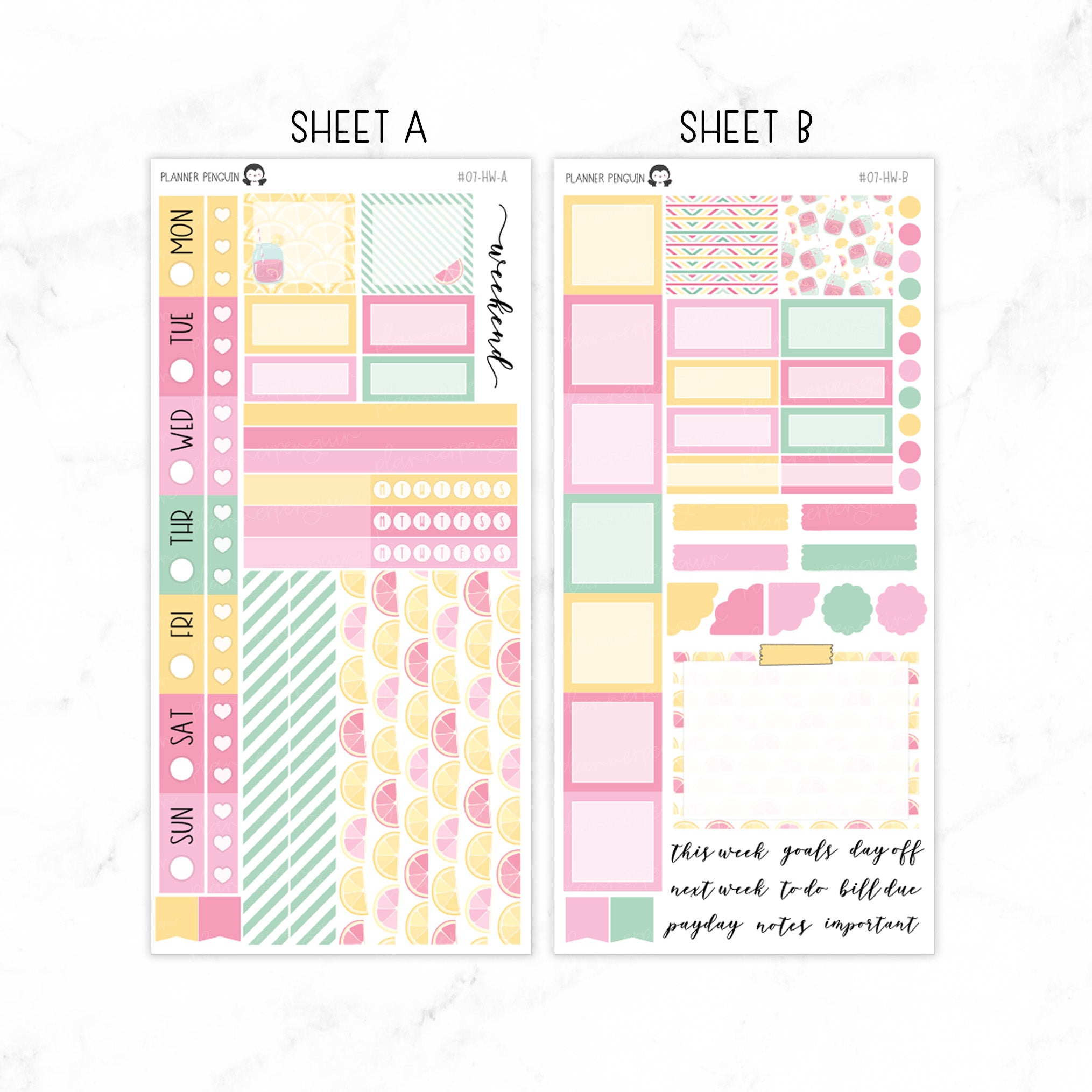 Pink Lemonade Hobonichi Weeks kit