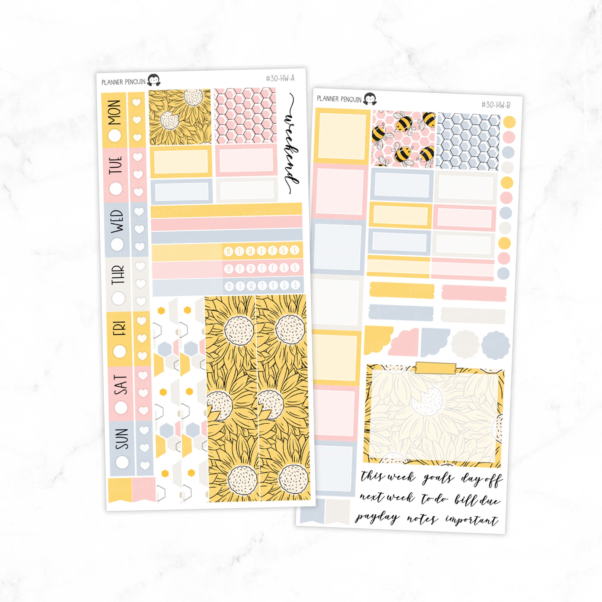 Bee Happy Hobonichi Weeks kit