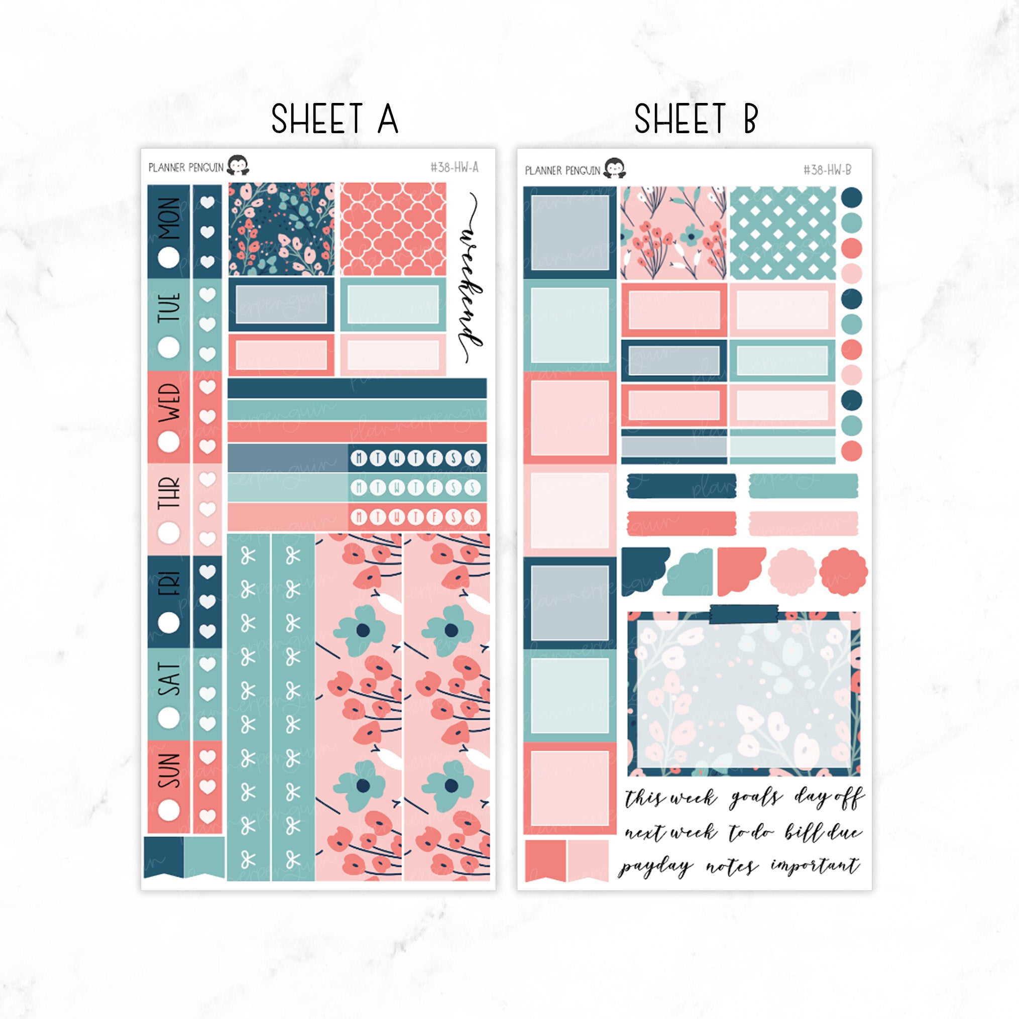 Summer Florals Hobonichi Weeks kit