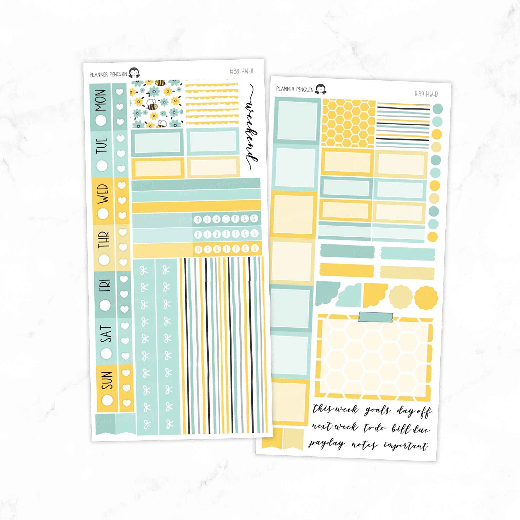 Bumble Bee Hobonichi Weeks kit
