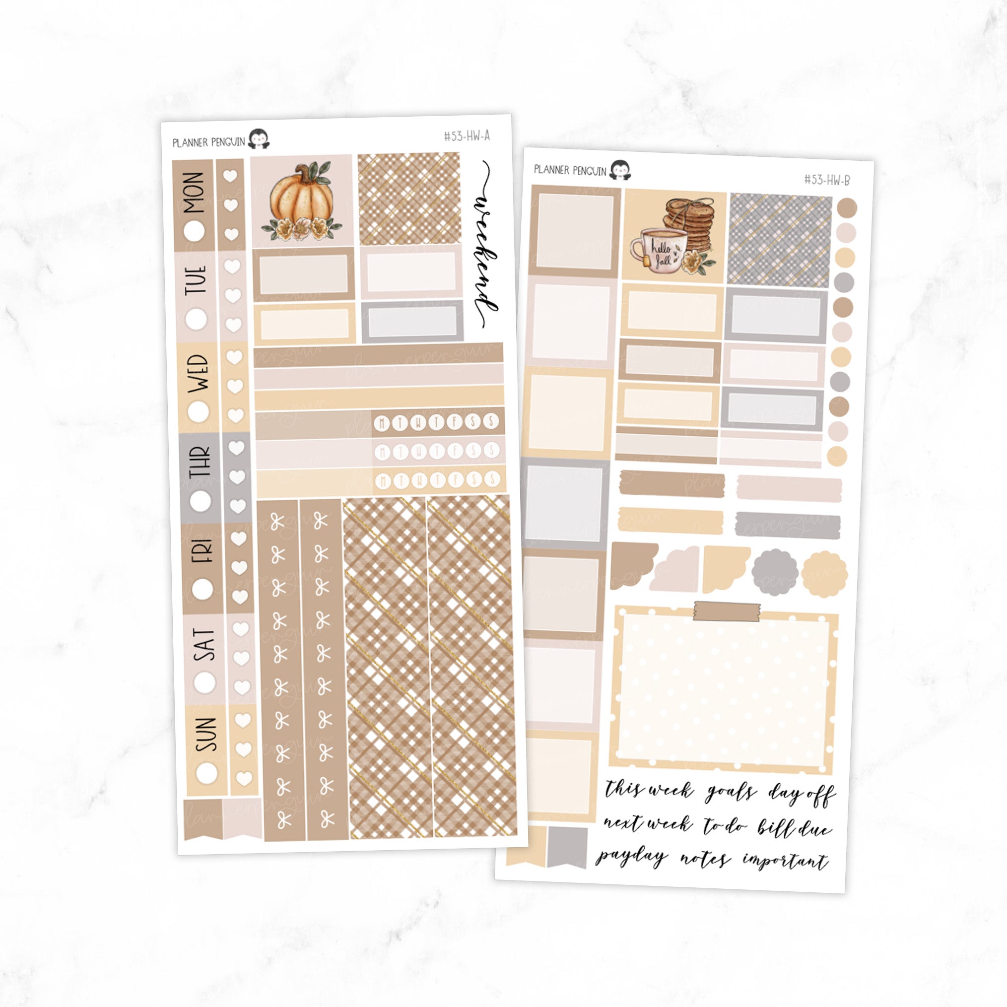 Hello Fall Hobonichi Weeks kit