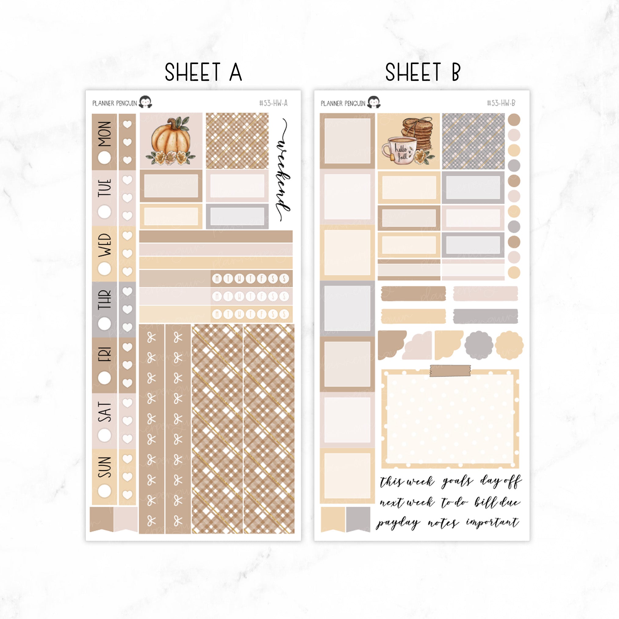 Hello Fall Hobonichi Weeks kit