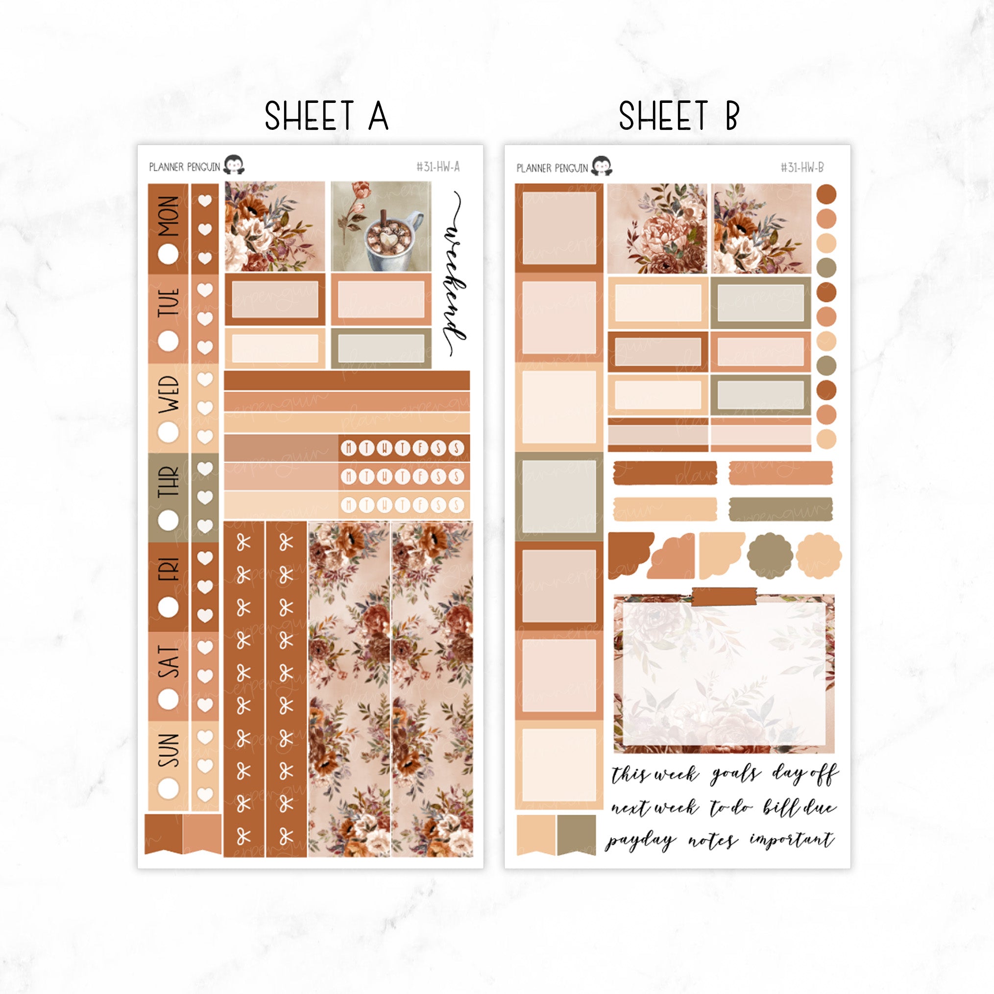 Autumn Garden Hobonichi Weeks kit