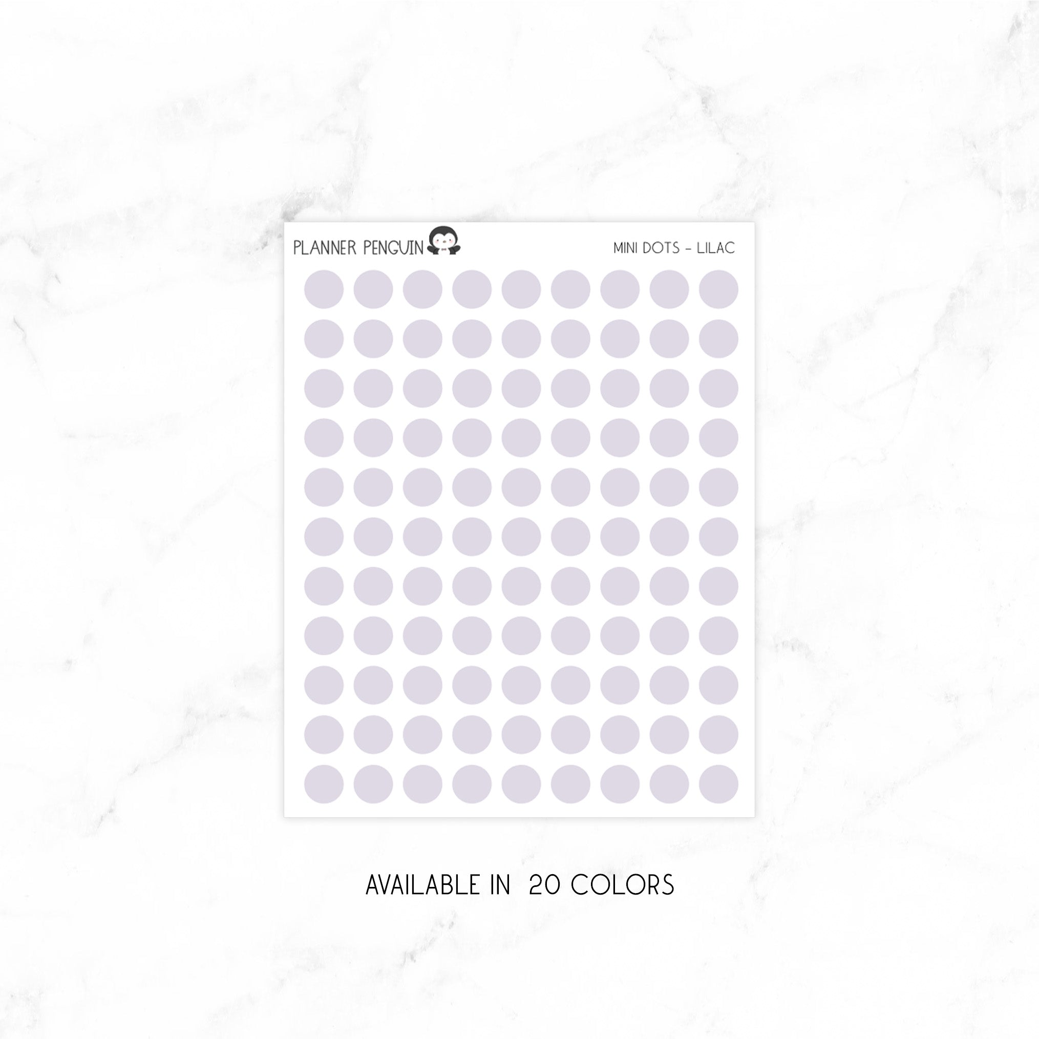 Minimal Transparent Stickers | MINI DOTS