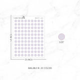 Minimal Transparent Stickers | MINI DOTS