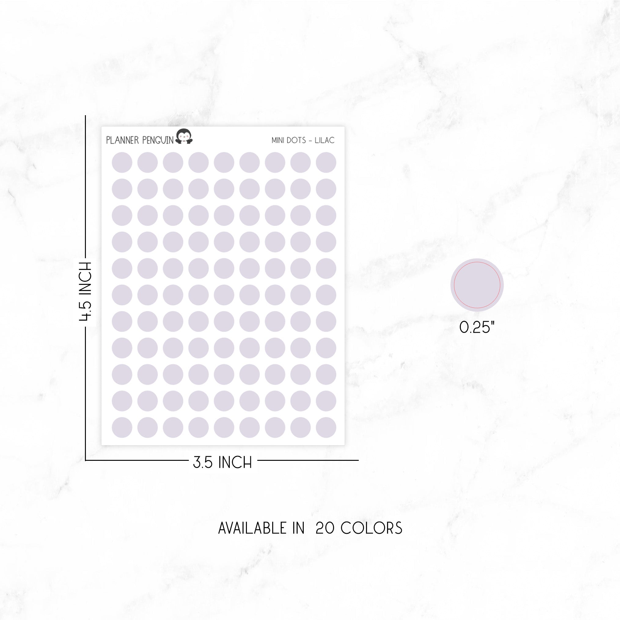 Minimal Transparent Stickers | MINI DOTS