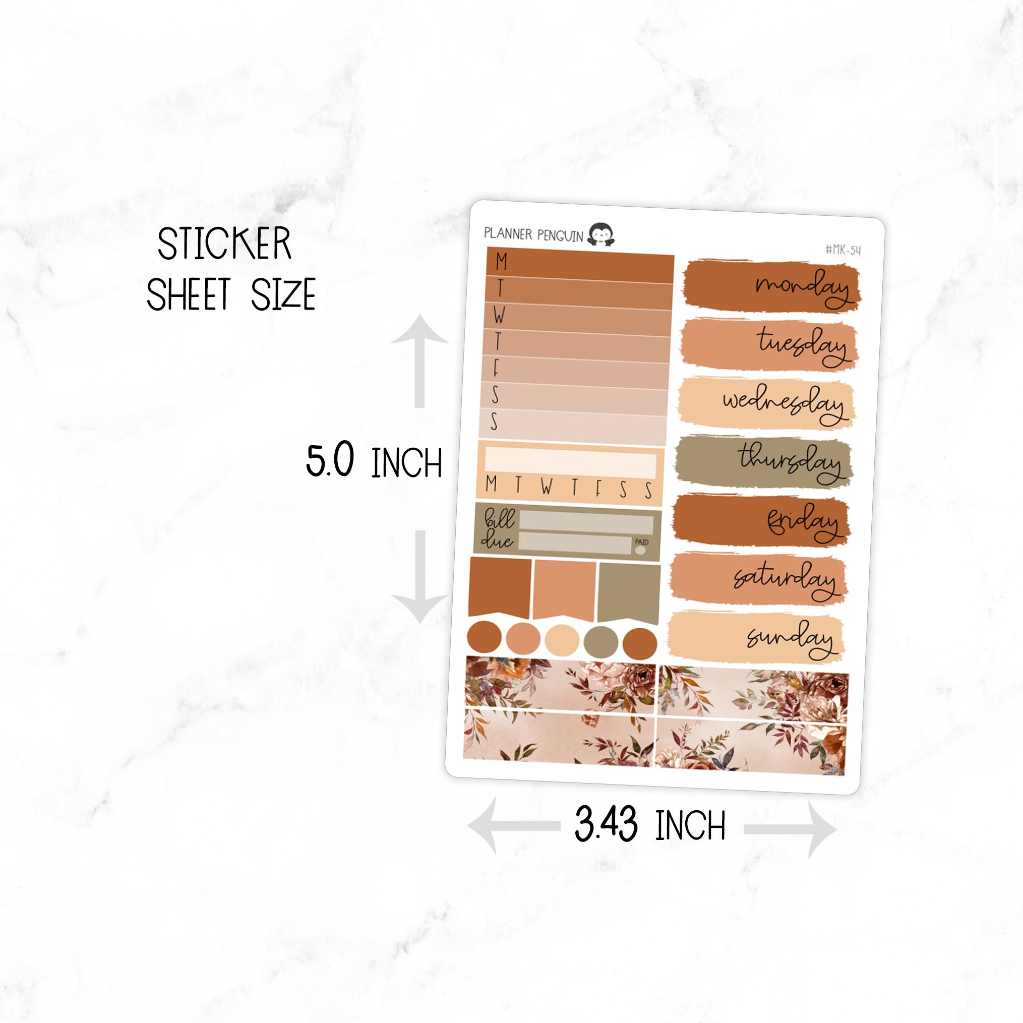 Autumn Garden Mini Weekly B6 Kit