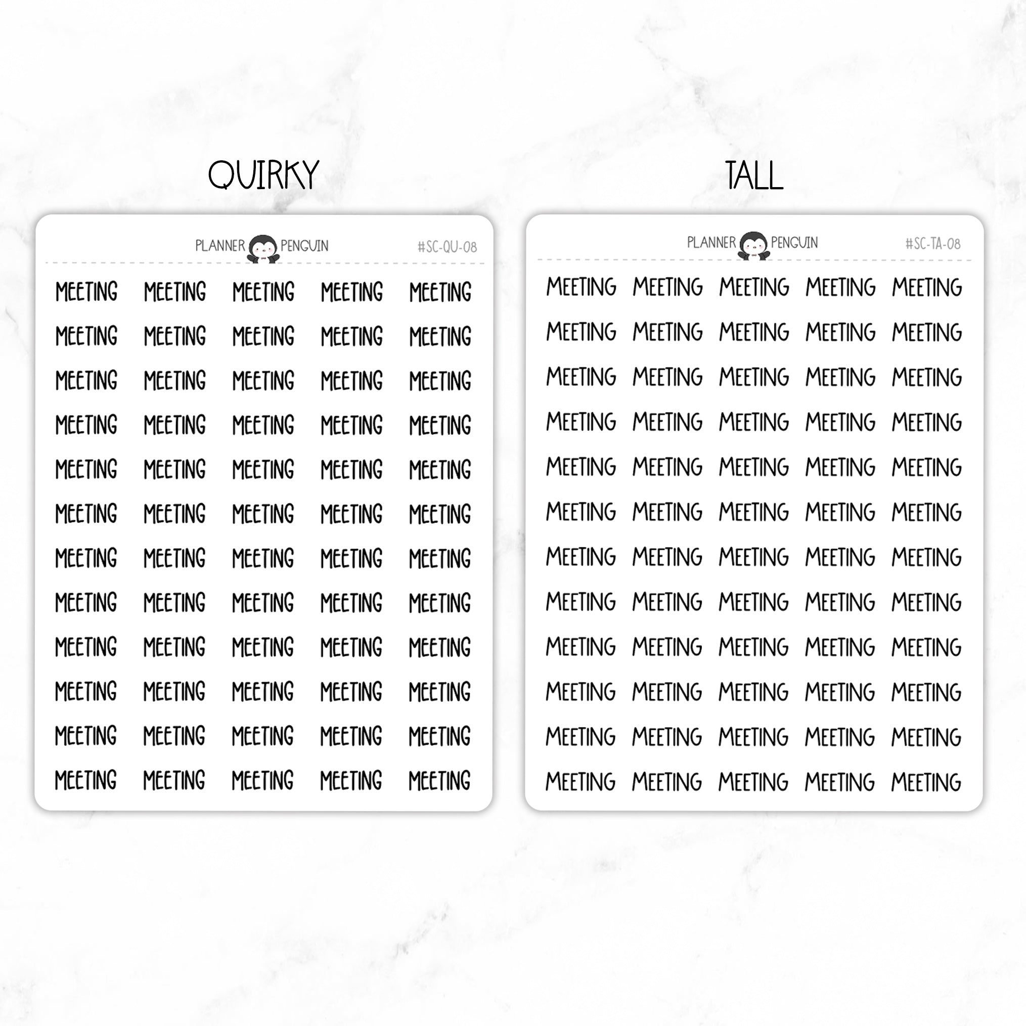 Meeting Script Stickers