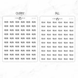 Relax Script Stickers