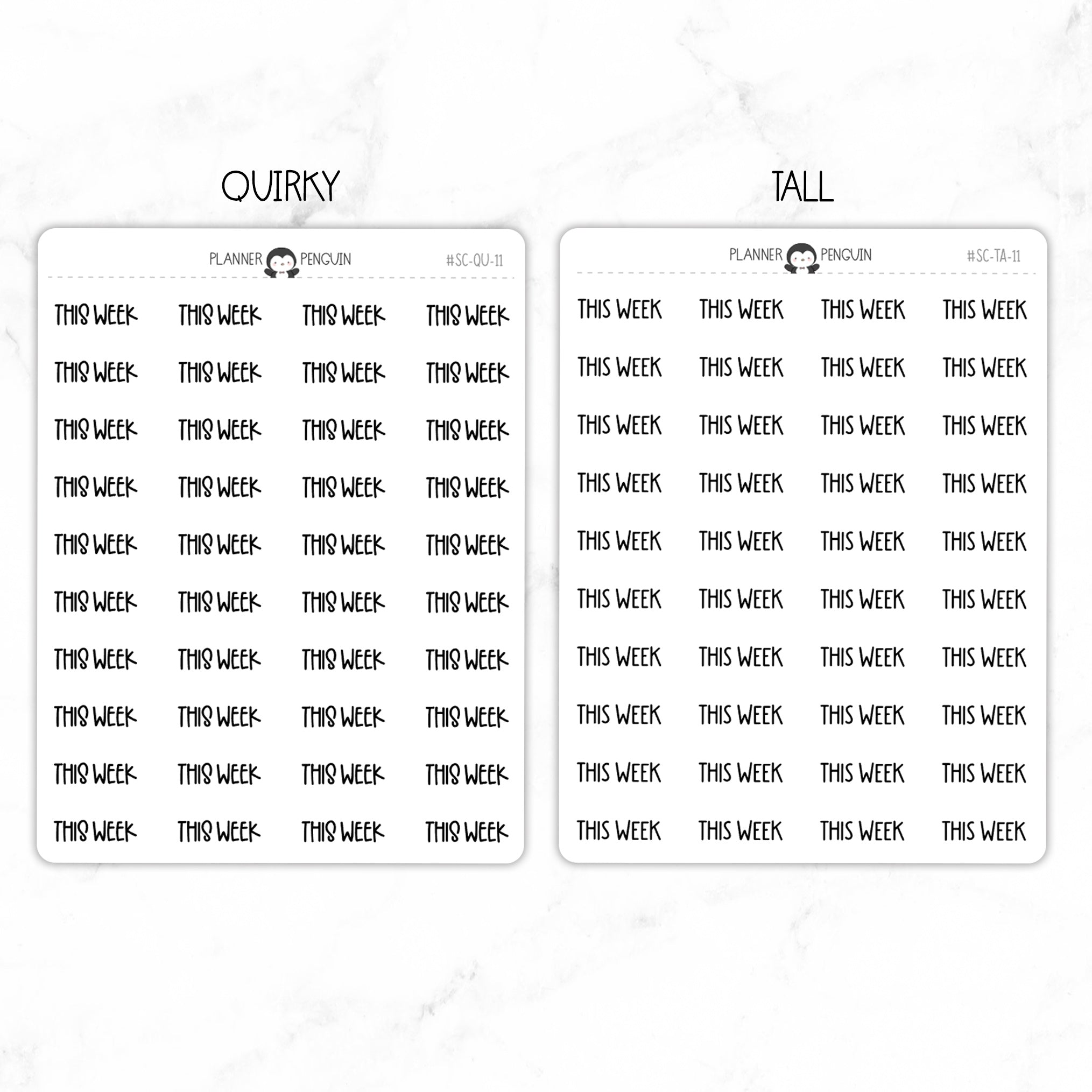 This WeekScript Stickers