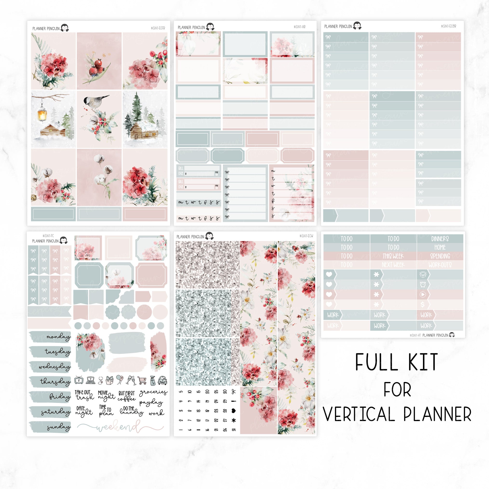 Beautiful Winter Weekly Kit