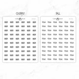 Yoga Script Stickers