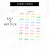 Yoga Script Stickers // #SC-21