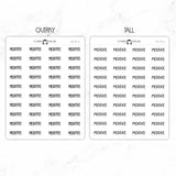 Meditate Script Stickers