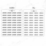 Birthdays Script Stickers