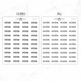 Vacation Script Stickers
