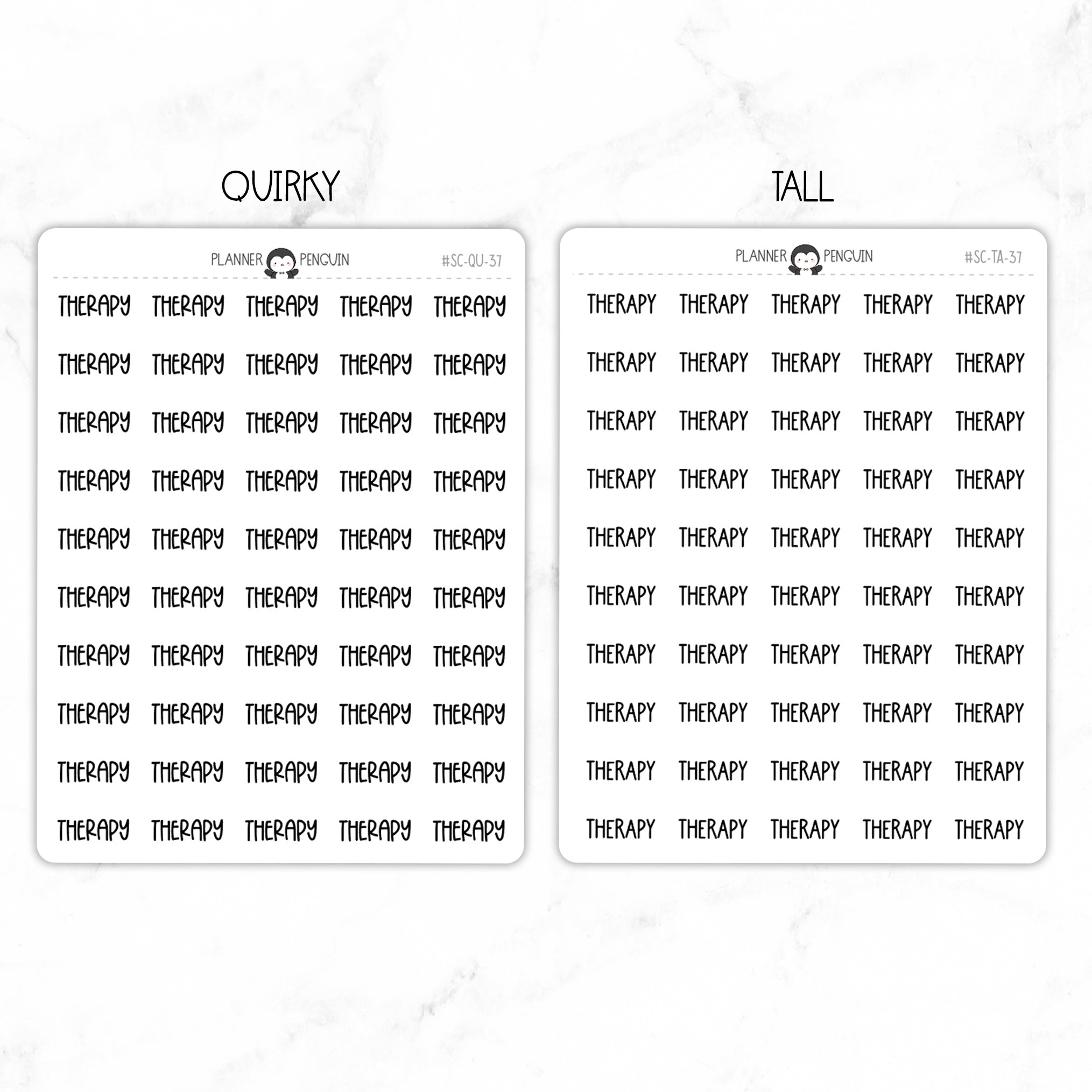 Therapy Script Stickers