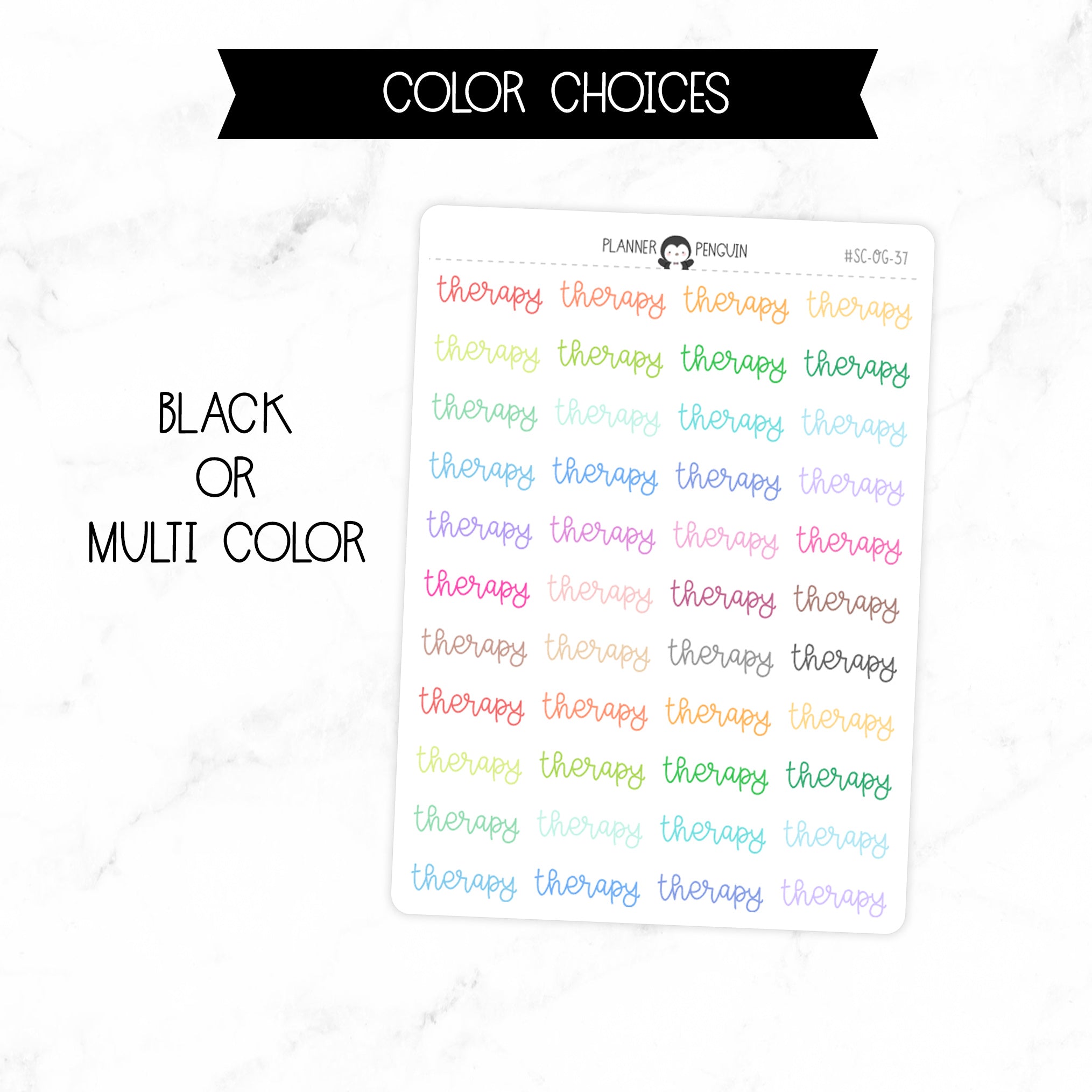 Therapy Script Stickers