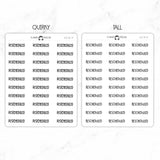 Rescheduled Script Stickers