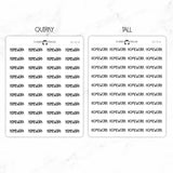 Homework Script Stickers