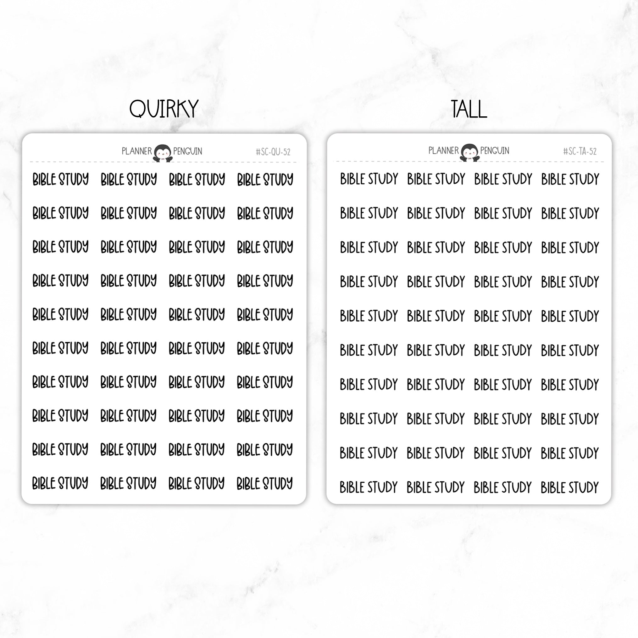 Bible Study Script Stickers