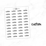 CUSTOM - Script Stickers SC-C5