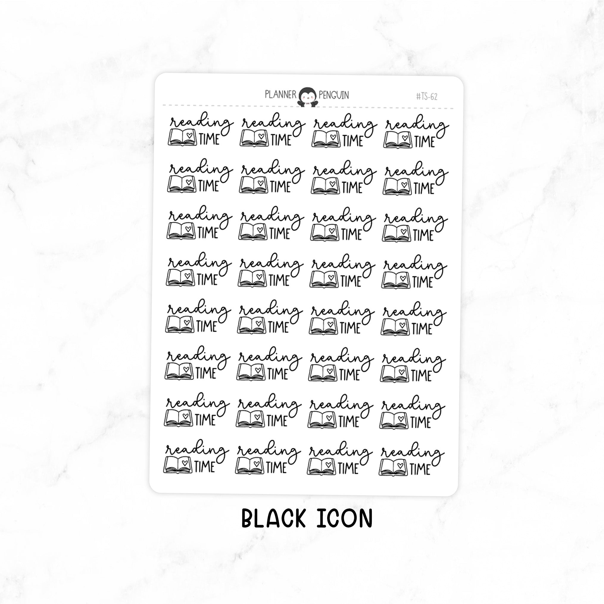 Reading Time - Icon Script Stickers