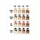 Skincare Me Time girl - Icon Planner Stickers// #189