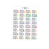 Yoga time Yoga class - Icon Script Stickers
