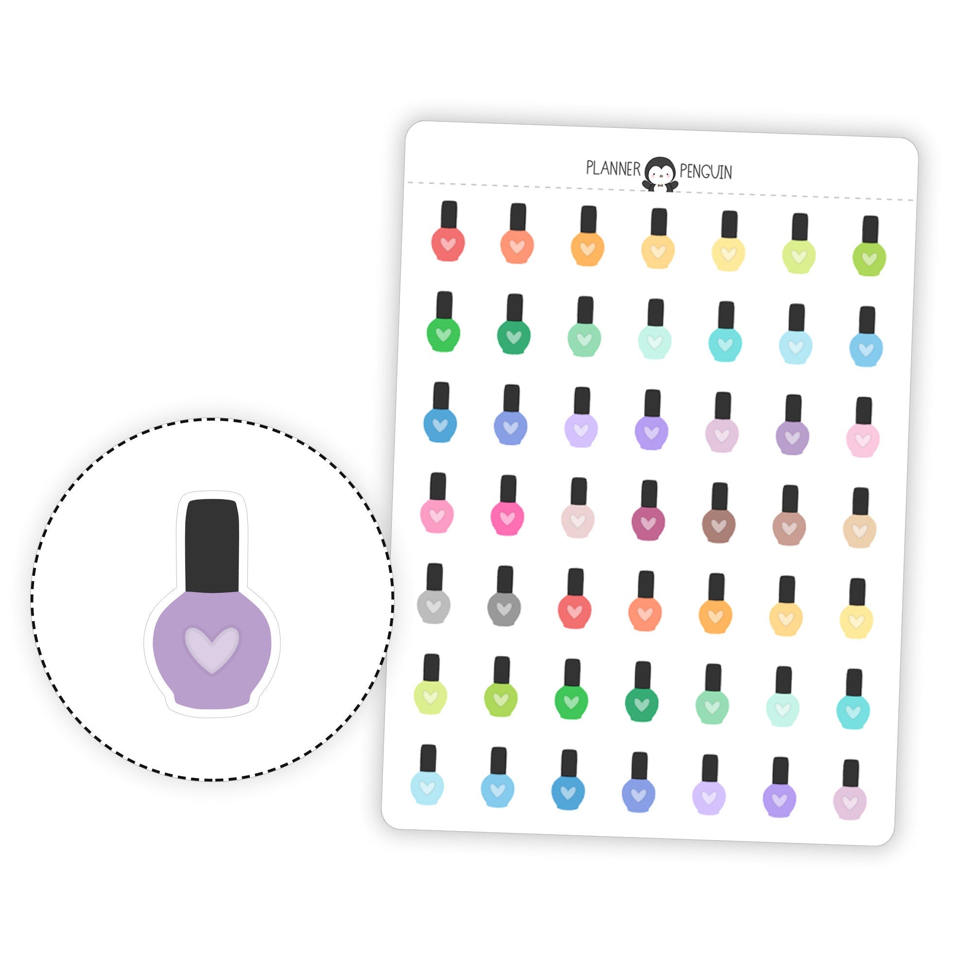 Nail Polish - Icon Planner Stickers
