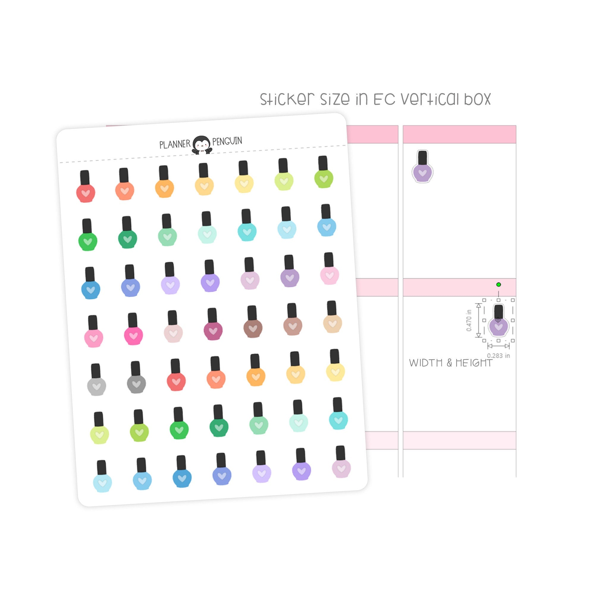 Nail Polish - Icon Planner Stickers