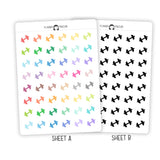 Dumbbell Stickers - Icon Planner Stickers