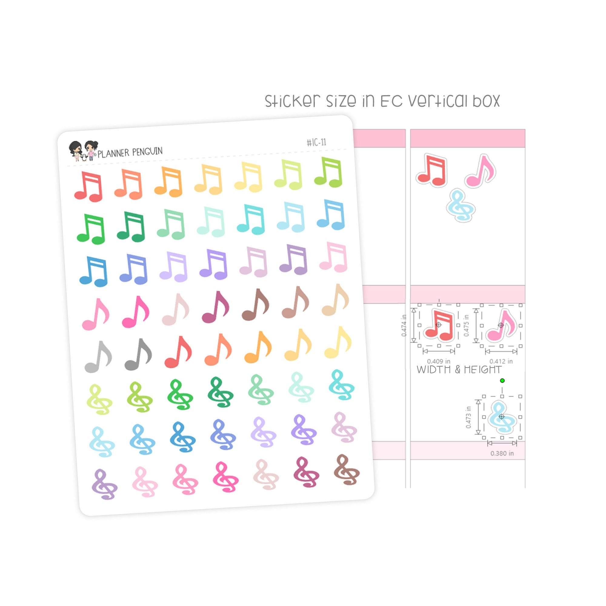 Music Note - Icon Planner Stickers