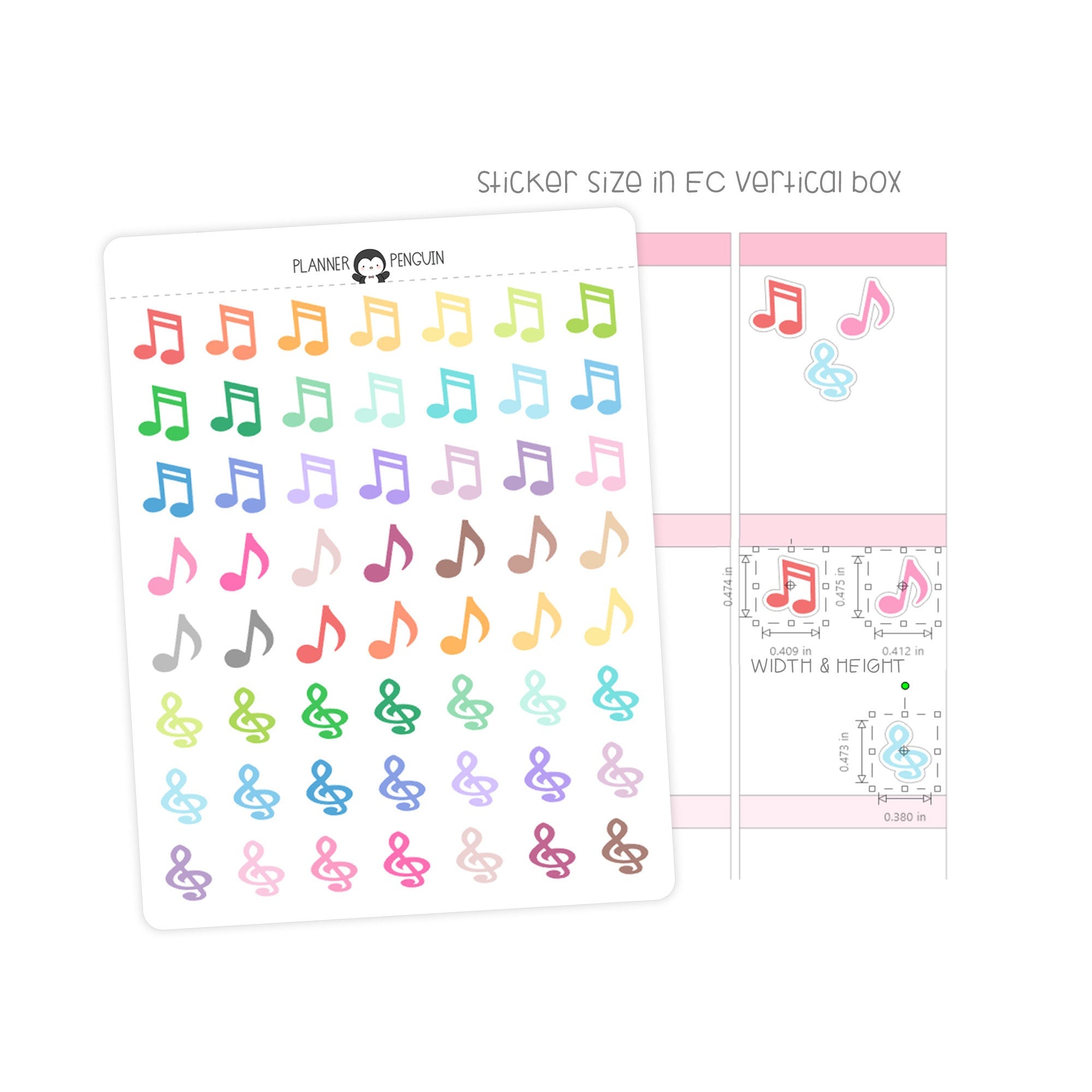 Music Note - Icon Planner Stickers