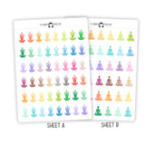 Yoga Meditation - Icon Planner Stickers