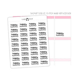 Happy Moments Typography stickers