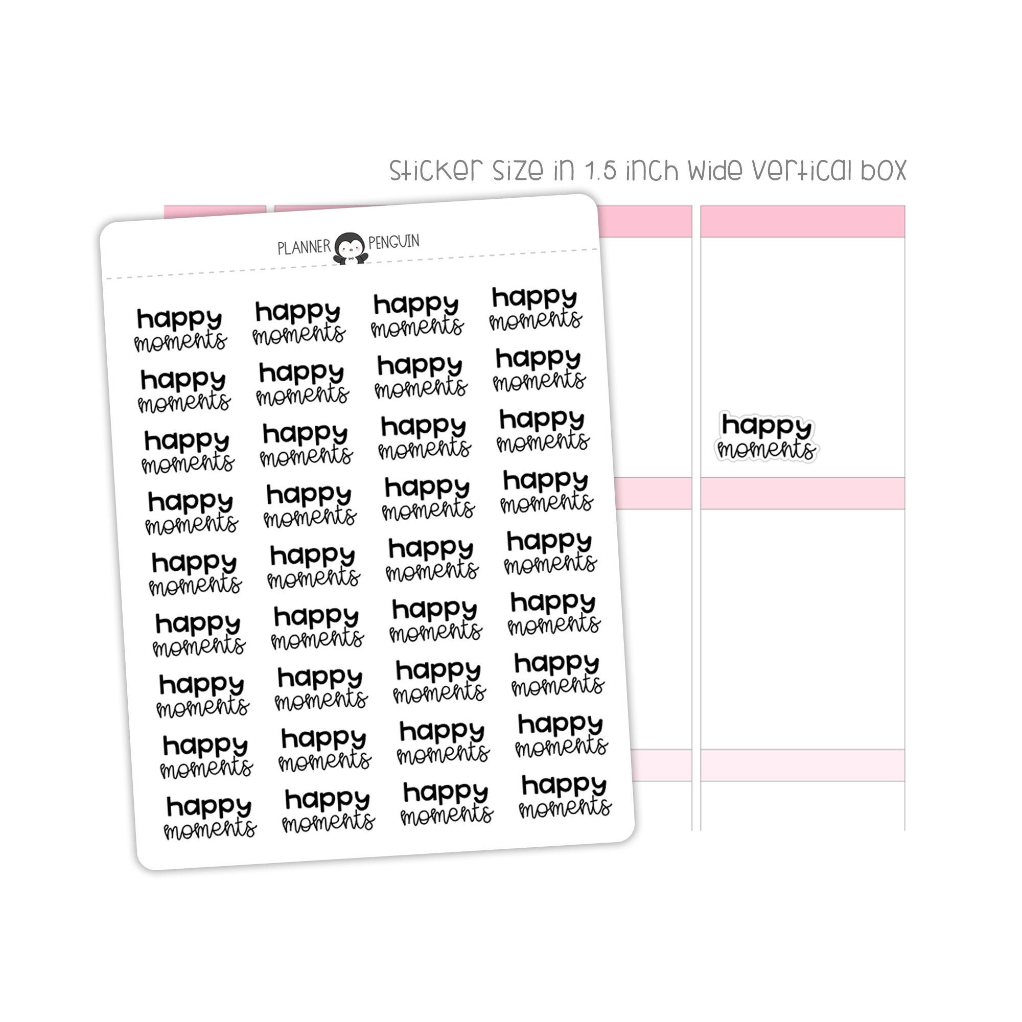 Happy Moments Typography stickers